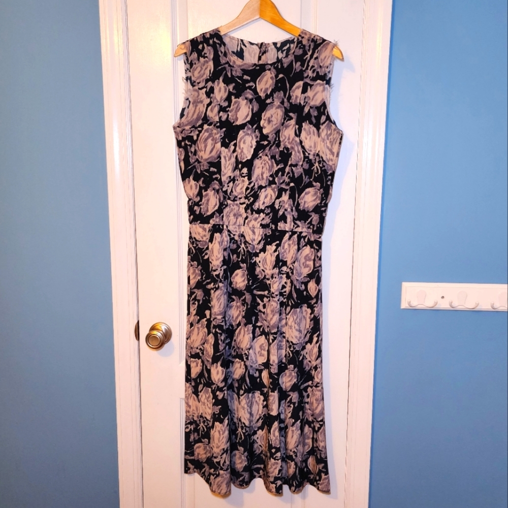No. 6 Store Silk Floral Midi Dress Size L